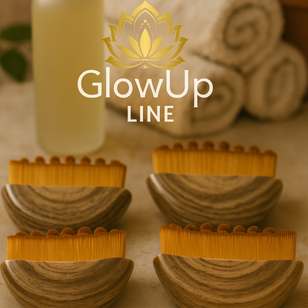 Spazzola per massaggio linfatico ed esfoliazione delicata.